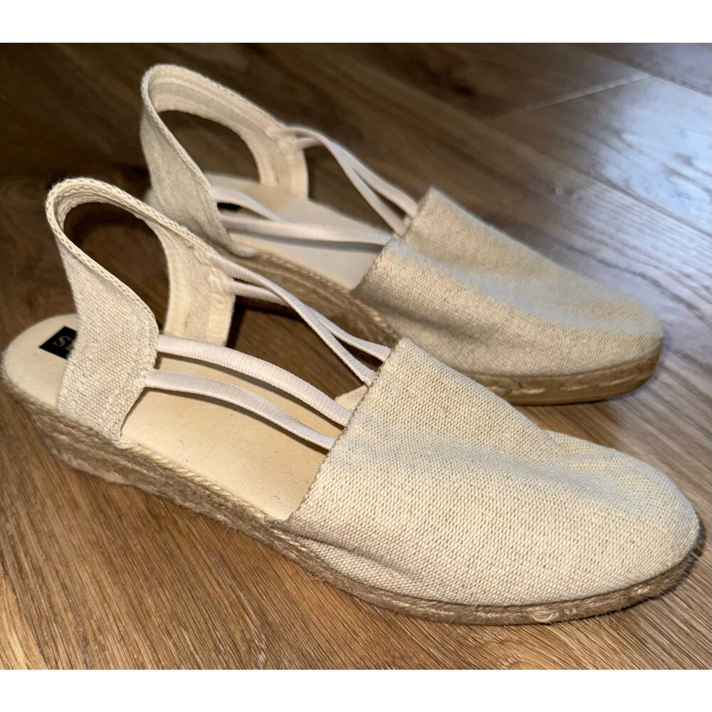 Sesto Meucci Cream Wedges - Size 10 - T3